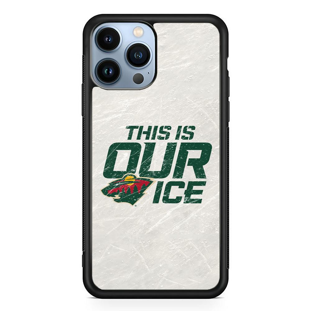 Hockey Minnesota Wild NHL 001 iPhone 13 Pro Case-Rubber / Black (2D Case)-Xtracase