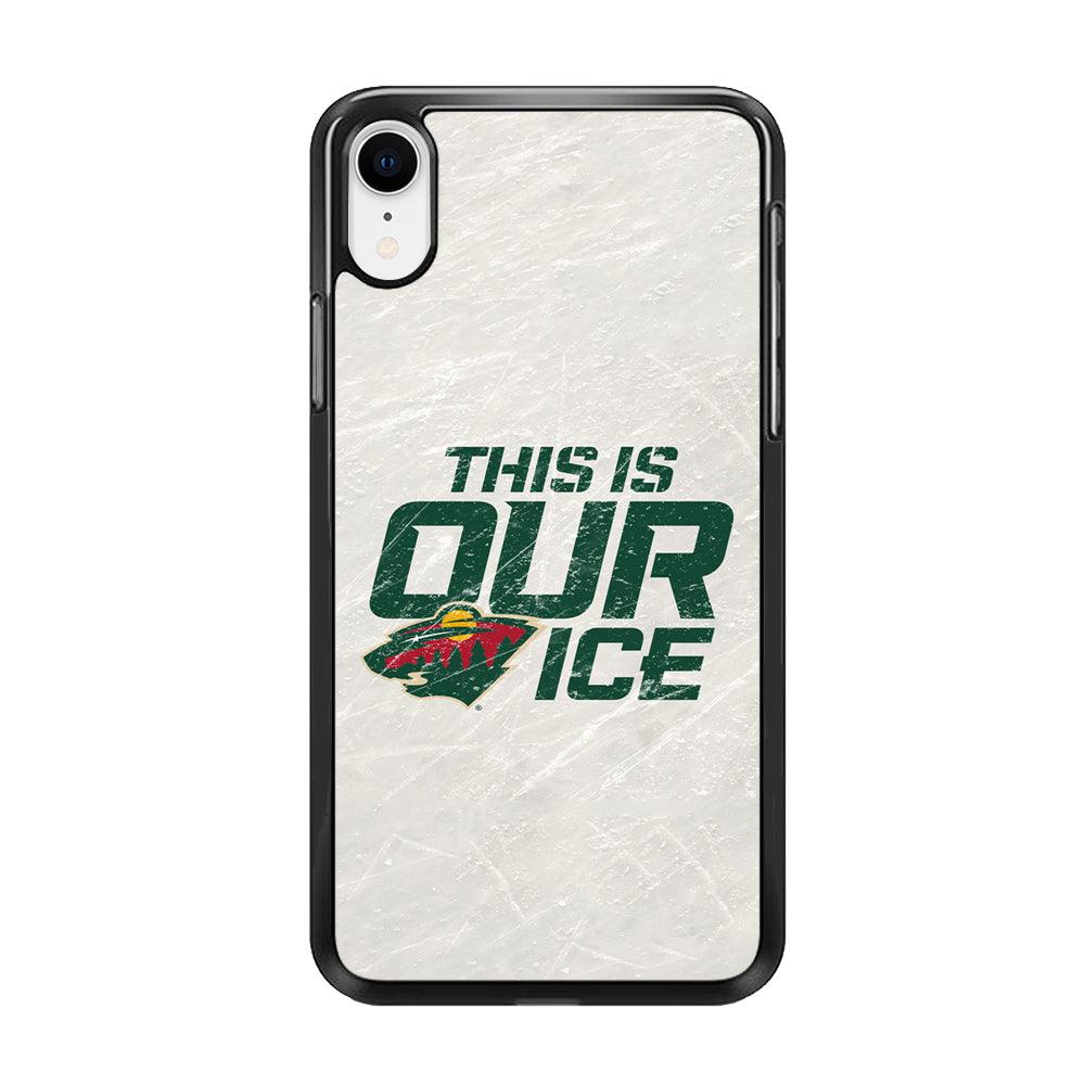 Hockey Minnesota Wild NHL 001 iPhone XR Case-Rubber / Black (2D Case)-Xtracase