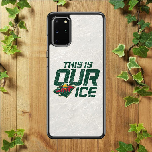 Hockey Minnesota Wild NHL 001 Samsung Galaxy S20 Plus Case-Rubber / White (2D Case)-Xtracase