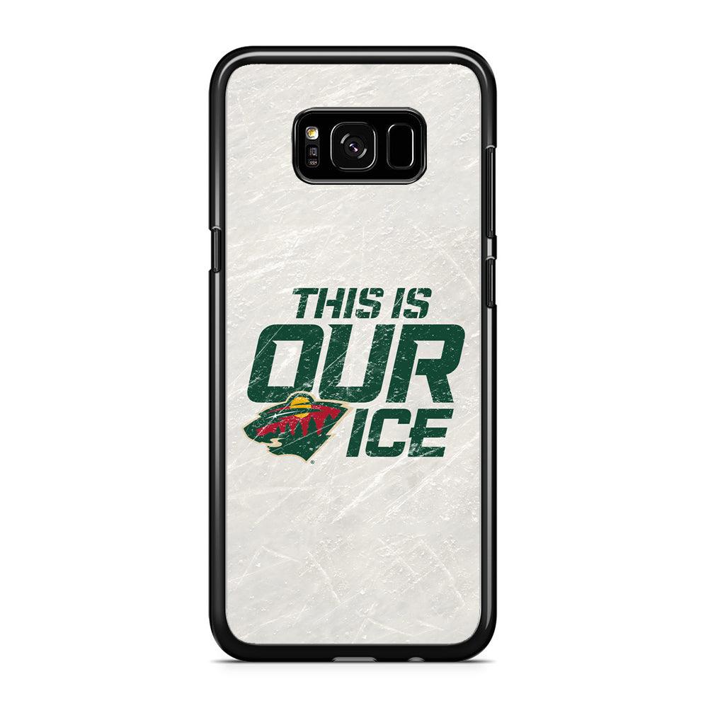 Hockey Minnesota Wild NHL 001 Samsung Galaxy S8 Case-Rubber / Black (2D Case)-Xtracase