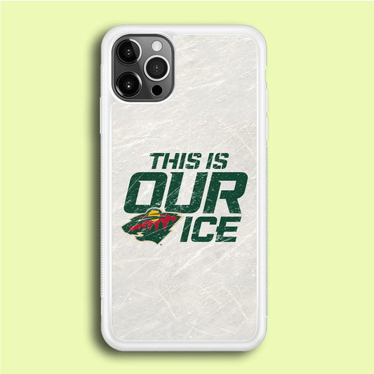 Hockey Minnesota Wild NHL 001 iPhone 12 Pro Case-Rubber / White (2D Case)-Xtracase
