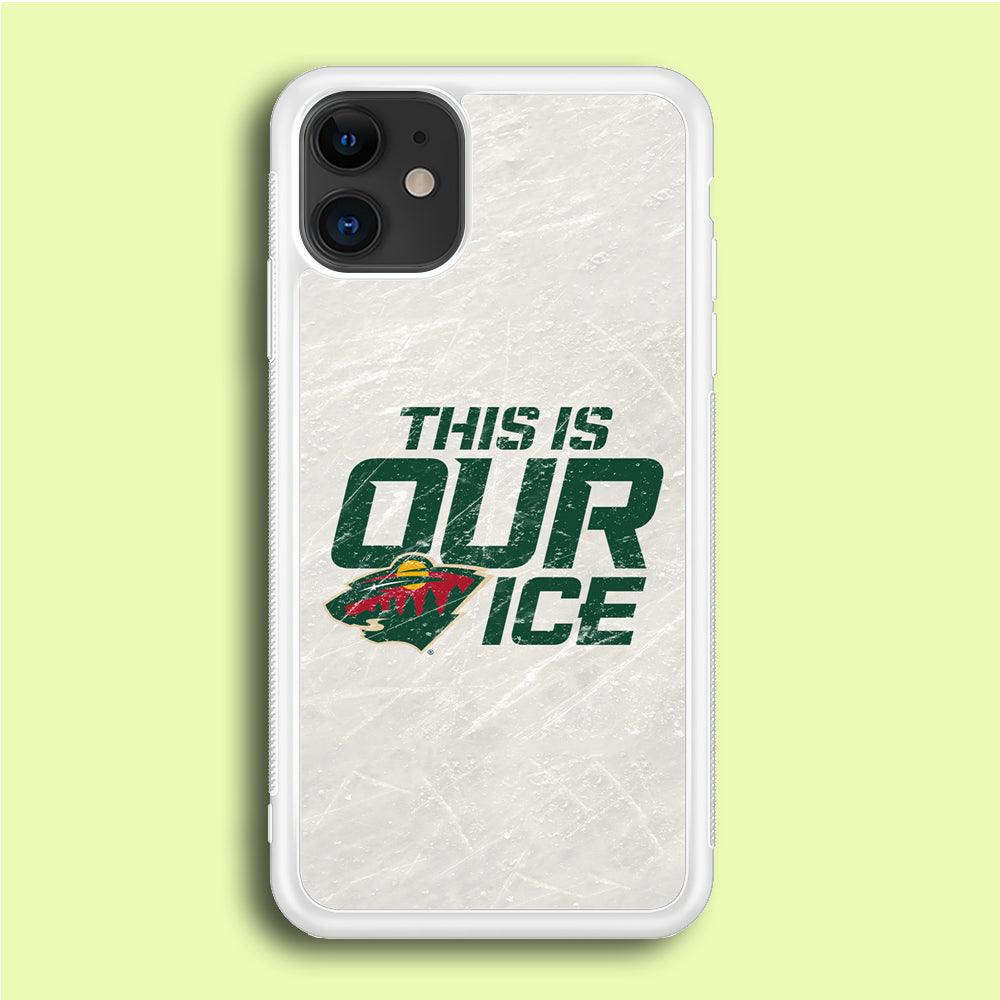 Hockey Minnesota Wild NHL 001 iPhone 12 Case-Rubber / White (2D Case)-Xtracase