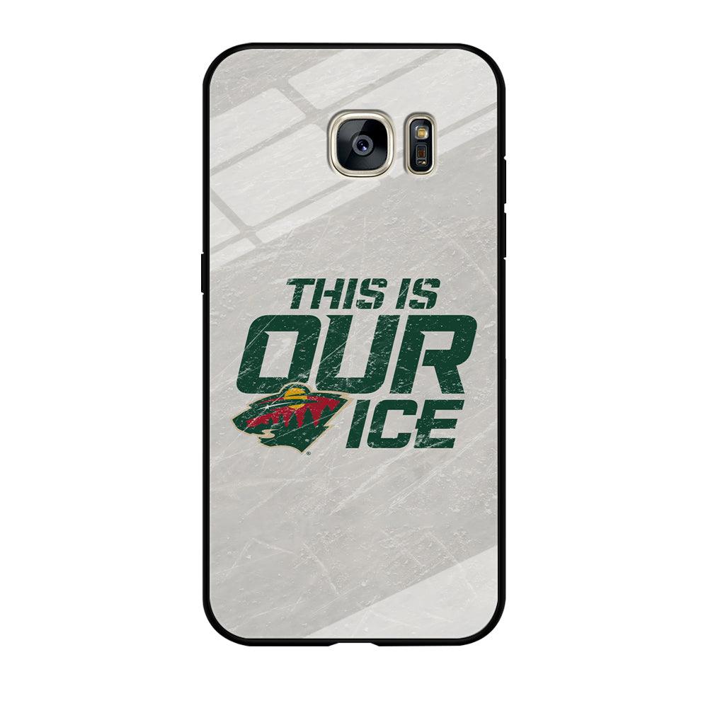 Hockey Minnesota Wild NHL 001 Samsung Galaxy S7 Edge Case-Tempered Glass Case-Xtracase