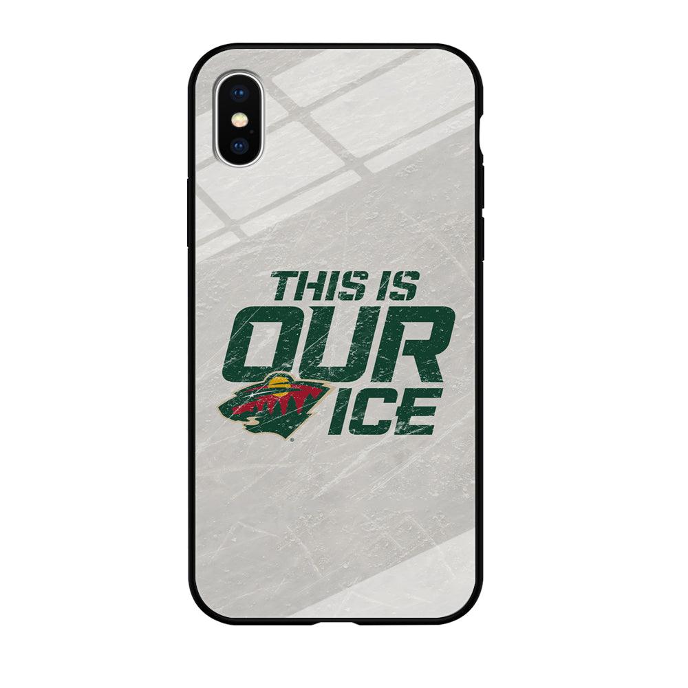 Hockey Minnesota Wild NHL 001 iPhone X Case-Tempered Glass Case-Xtracase