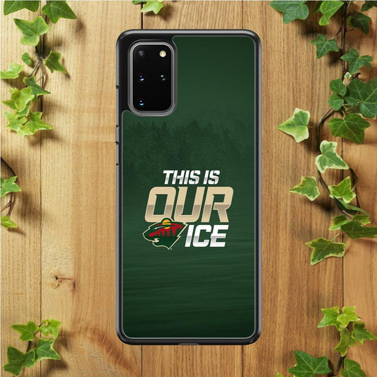 Hockey Minnesota Wild NHL 002 Samsung Galaxy S20 Plus Case-Rubber / White (2D Case)-Xtracase