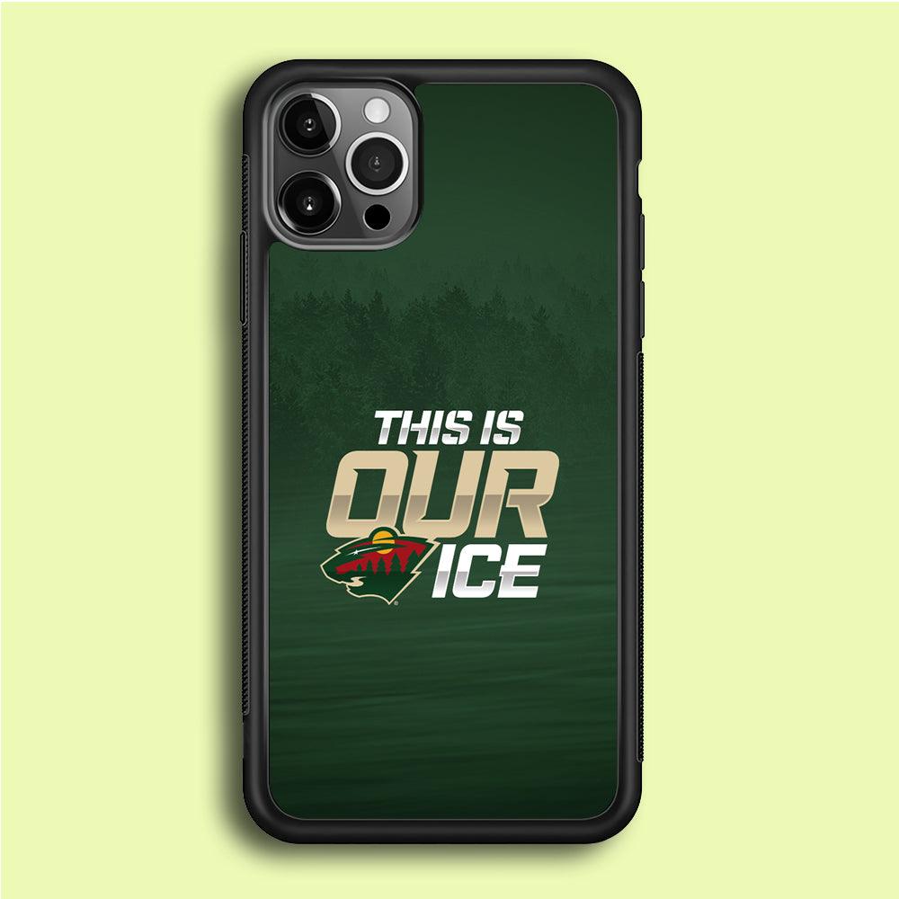 Hockey Minnesota Wild NHL 002 iPhone 12 Pro Max Case-Rubber / Black (2D Case)-Xtracase