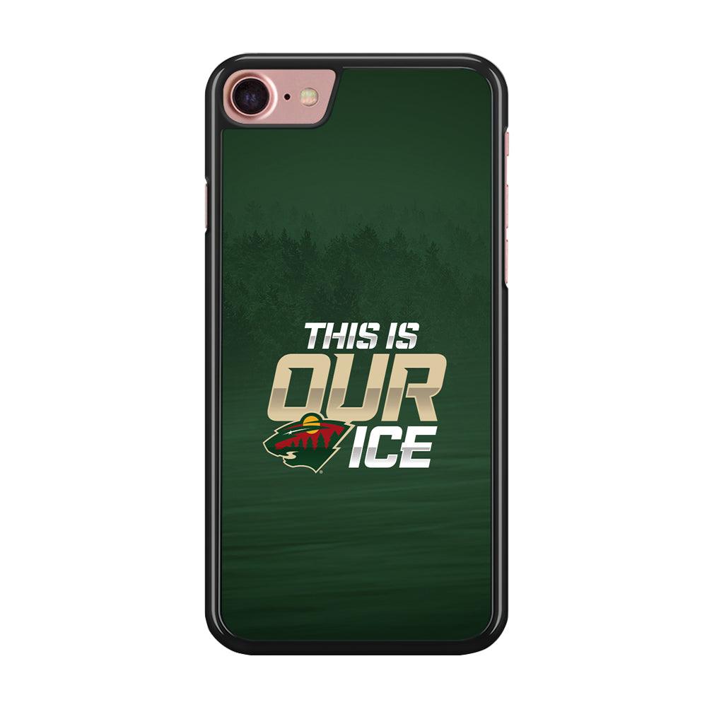 Hockey Minnesota Wild NHL 002 iPhone SE 2020 Case-Rubber / Black (2D Case)-Xtracase