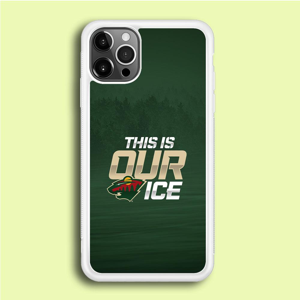 Hockey Minnesota Wild NHL 002 iPhone 12 Pro Case-Rubber / White (2D Case)-Xtracase