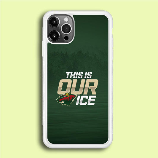 Hockey Minnesota Wild NHL 002 iPhone 12 Pro Case-Rubber / White (2D Case)-Xtracase