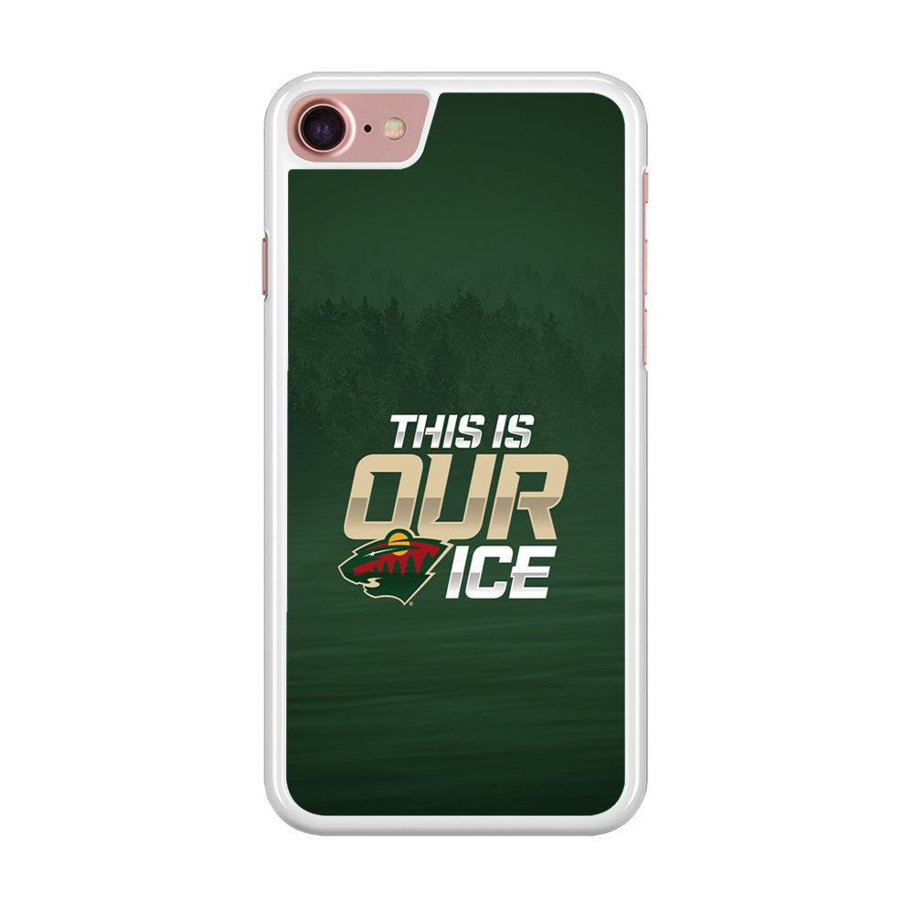 Hockey Minnesota Wild NHL 002 iPhone SE 2020 Case-Rubber / White (2D Case)-Xtracase