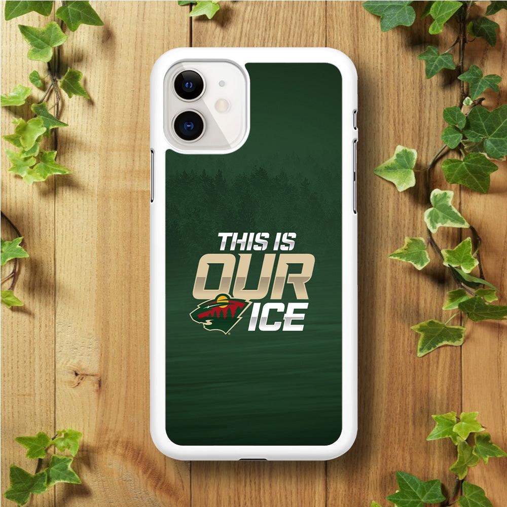 Hockey Minnesota Wild NHL 002 iPhone 11 Case-Rubber / White (2D Case)-Xtracase