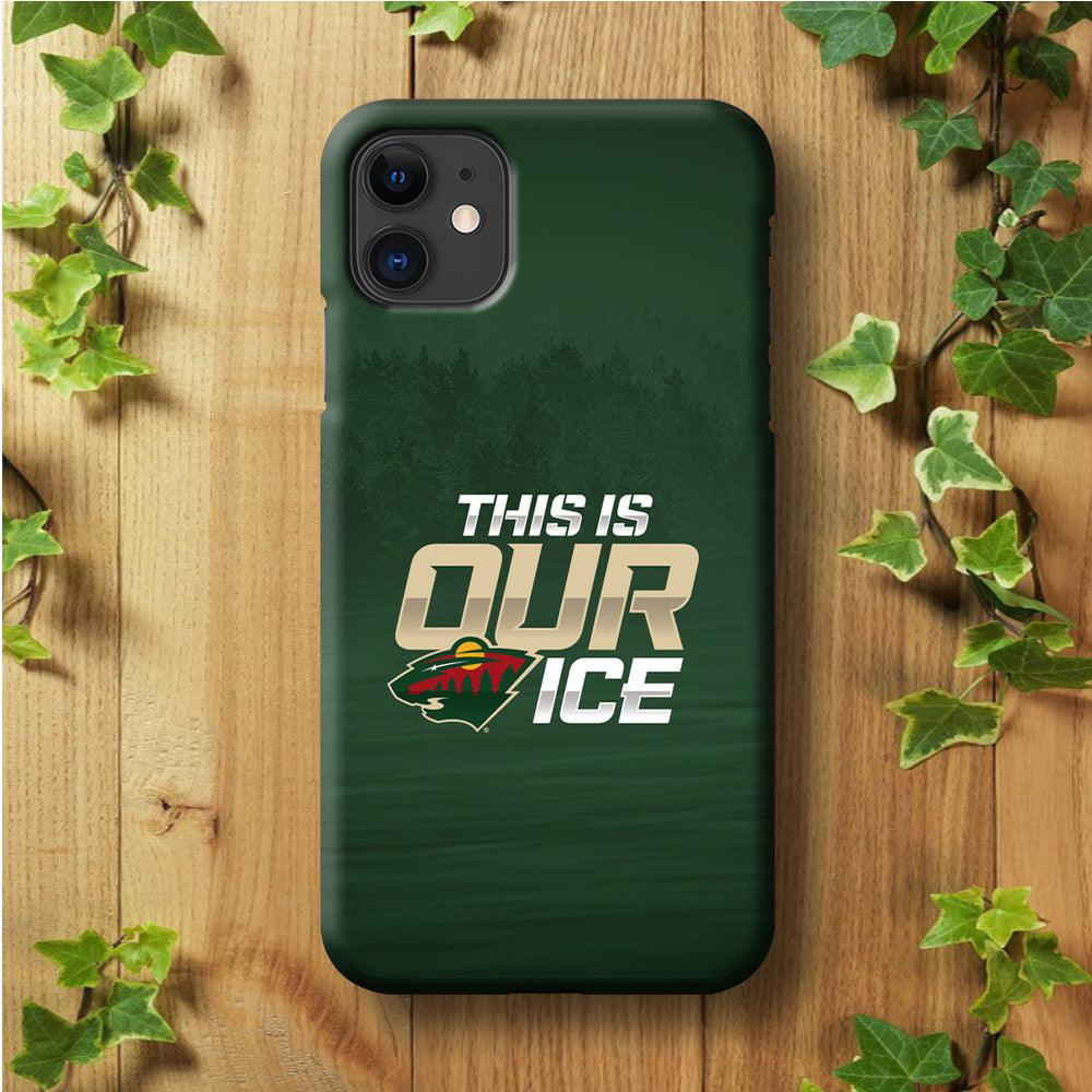 Hockey Minnesota Wild NHL 002 iPhone 11 Case-Plastic / Full Wrap (3D Case)-Xtracase