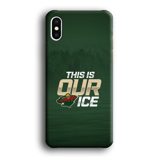 Hockey Minnesota Wild NHL 002 iPhone Xs Case-Plastic / Full Wrap (3D Case)-Xtracase