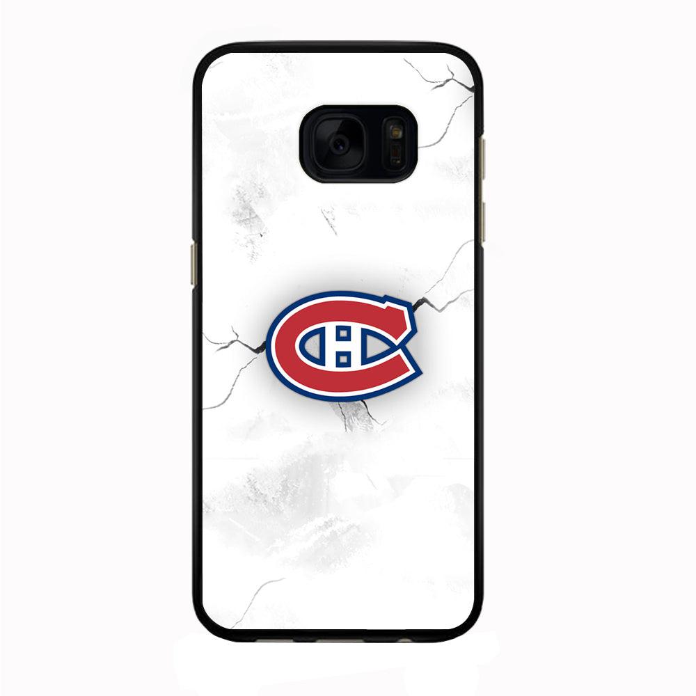 Hockey Montréal Canadiens NHL 001 Samsung Galaxy S7 Edge Case-Rubber / Black (2D Case)-Xtracase
