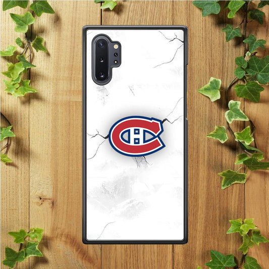Hockey Montréal Canadiens NHL 001 Samsung Galaxy Note 10 Plus Case-Rubber / White (2D Case)-Xtracase