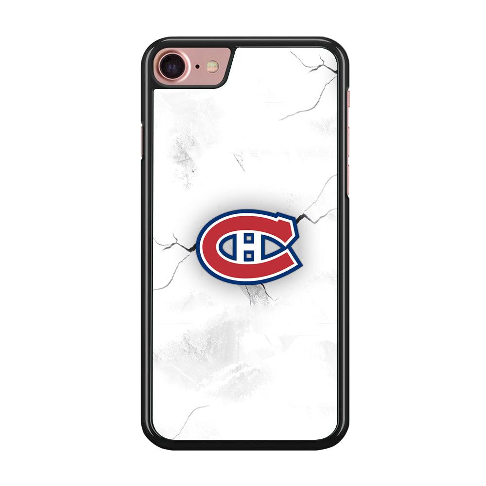 Hockey Montréal Canadiens NHL 001 iPhone SE 2020 Case-Rubber / Black (2D Case)-Xtracase