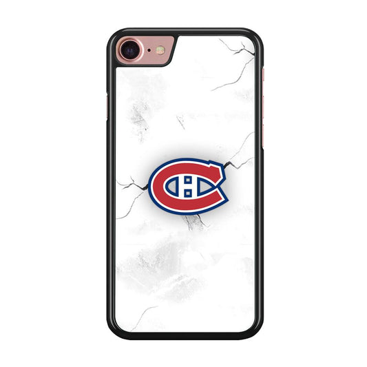 Hockey Montréal Canadiens NHL 001 iPhone SE 2020 Case-Rubber / Black (2D Case)-Xtracase