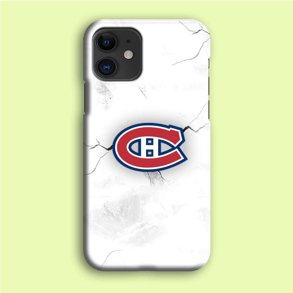 Hockey Montréal Canadiens NHL 001 iPhone 12 Mini Case-Plastic / Full Wrap (3D Case)-Xtracase