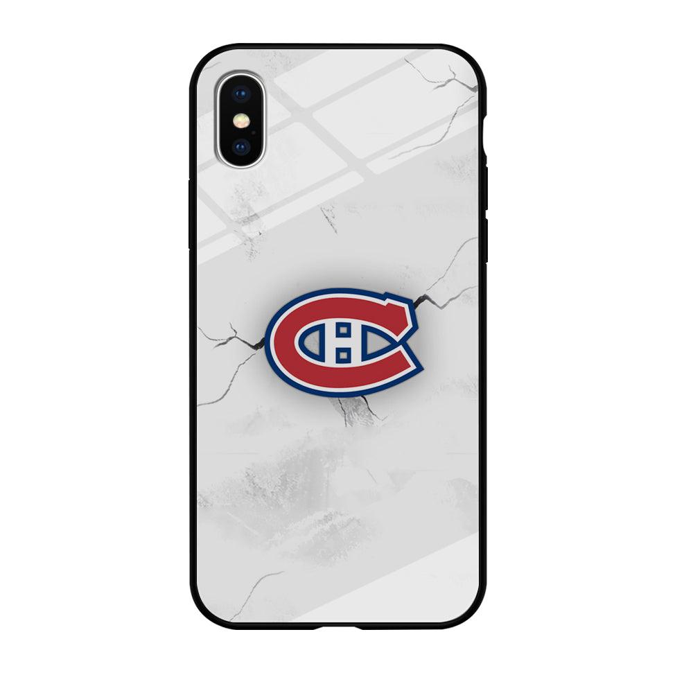 Hockey Montréal Canadiens NHL 001 iPhone X Case-Tempered Glass Case-Xtracase
