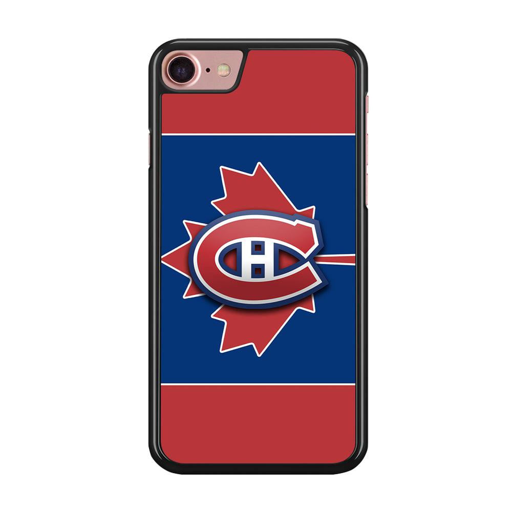 Hockey Montréal Canadiens NHL 002 iPhone SE 2020 Case-Rubber / Black (2D Case)-Xtracase