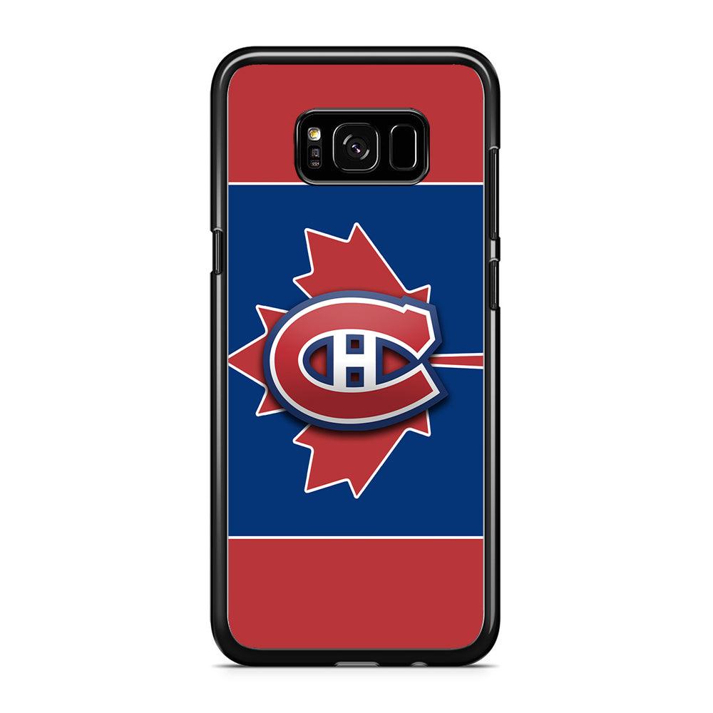 Hockey Montréal Canadiens NHL 002 Samsung Galaxy S8 Case-Rubber / Black (2D Case)-Xtracase