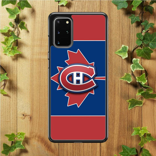 Hockey Montréal Canadiens NHL 002 Samsung Galaxy S20 Plus Case-Rubber / Black (2D Case)-Xtracase