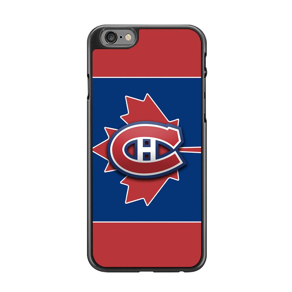 Hockey Montréal Canadiens NHL 002 iPhone 6 | 6s Case-Rubber / Black (2D Case)-Xtracase
