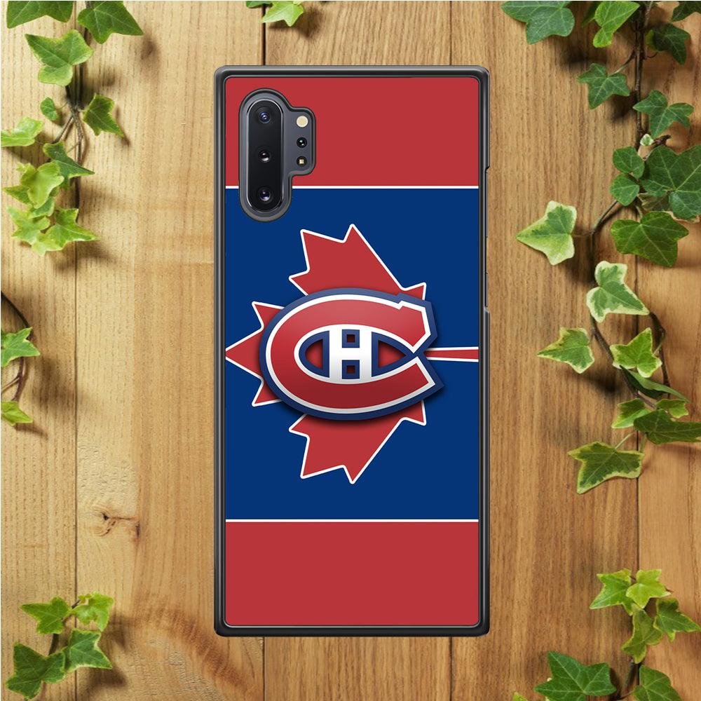 Hockey Montréal Canadiens NHL 002 Samsung Galaxy Note 10 Plus Case-Rubber / White (2D Case)-Xtracase