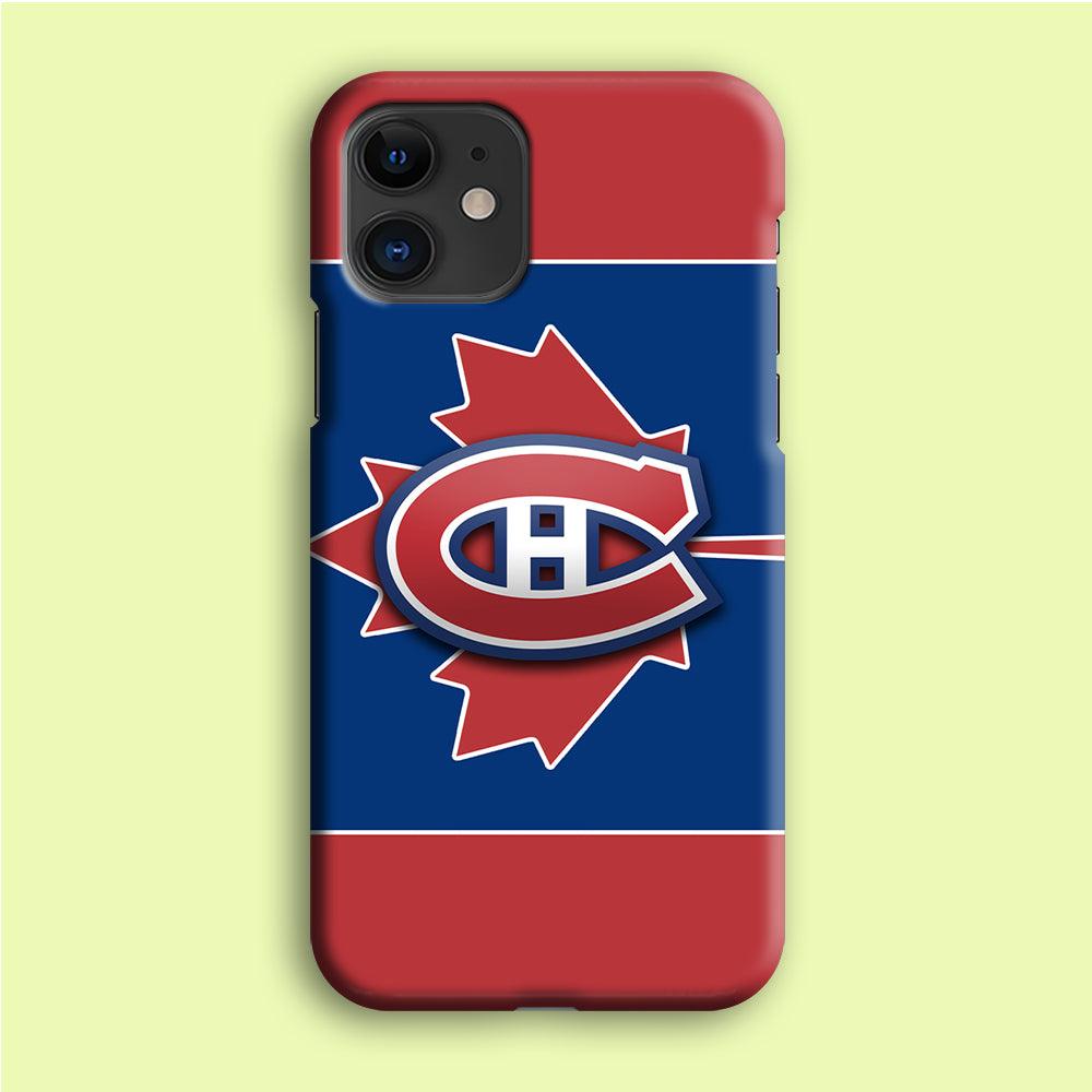 Hockey Montréal Canadiens NHL 002 iPhone 12 Mini Case-Plastic / Full Wrap (3D Case)-Xtracase