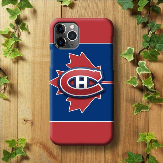 Hockey Montréal Canadiens NHL 002 iPhone 11 Pro Max Case-Plastic / Full Wrap (3D Case)-Xtracase