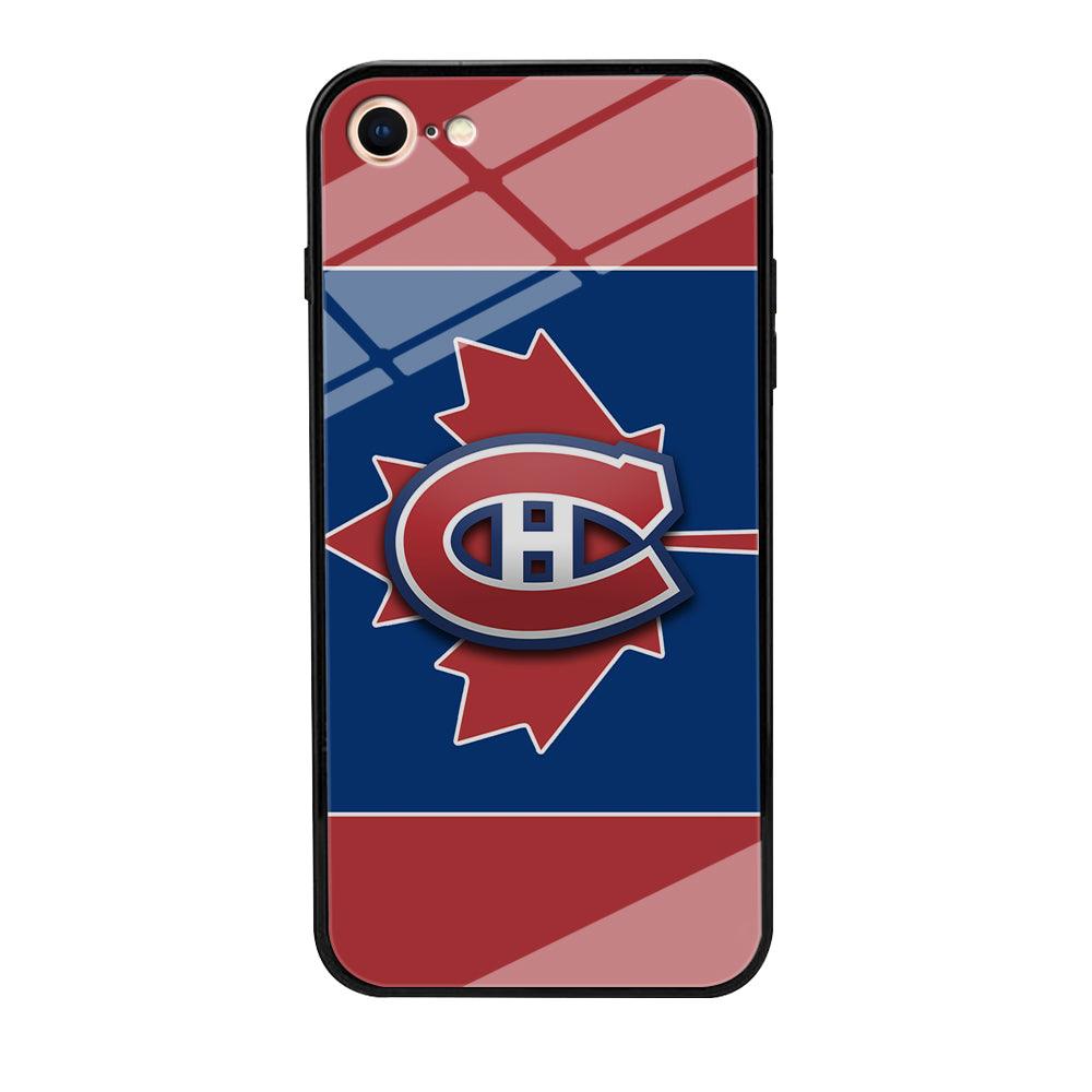 Hockey Montréal Canadiens NHL 002 iPhone 8 Case-Tempered Glass Case-Xtracase