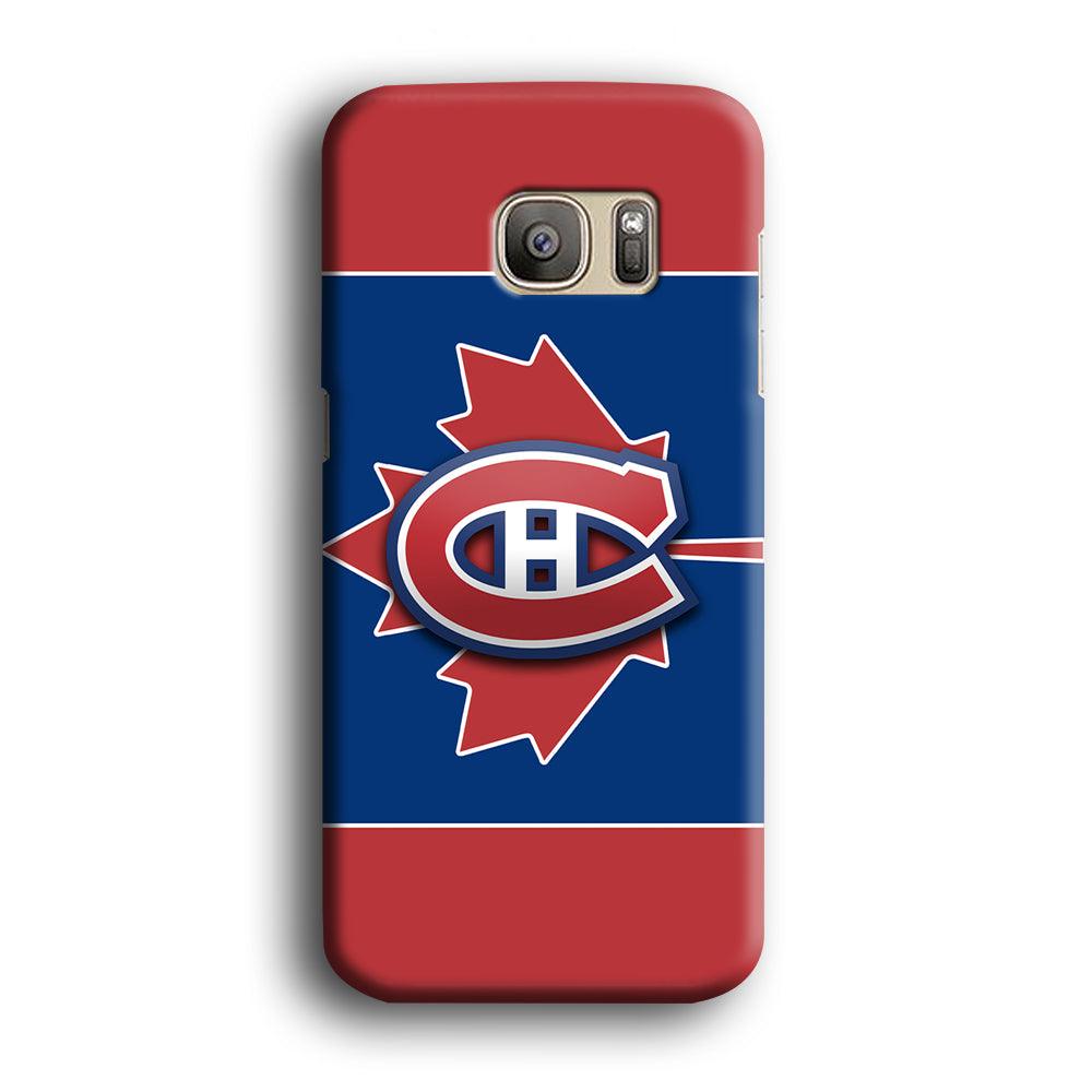Hockey Montréal Canadiens NHL 002 Samsung Galaxy S7 Edge Case-Plastic / Full Wrap (3D Case)-Xtracase