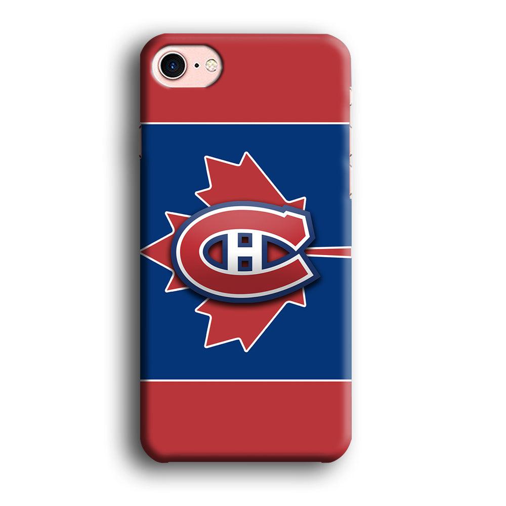 Hockey Montréal Canadiens NHL 002 iPhone 8 Case-Plastic / Full Wrap (3D Case)-Xtracase