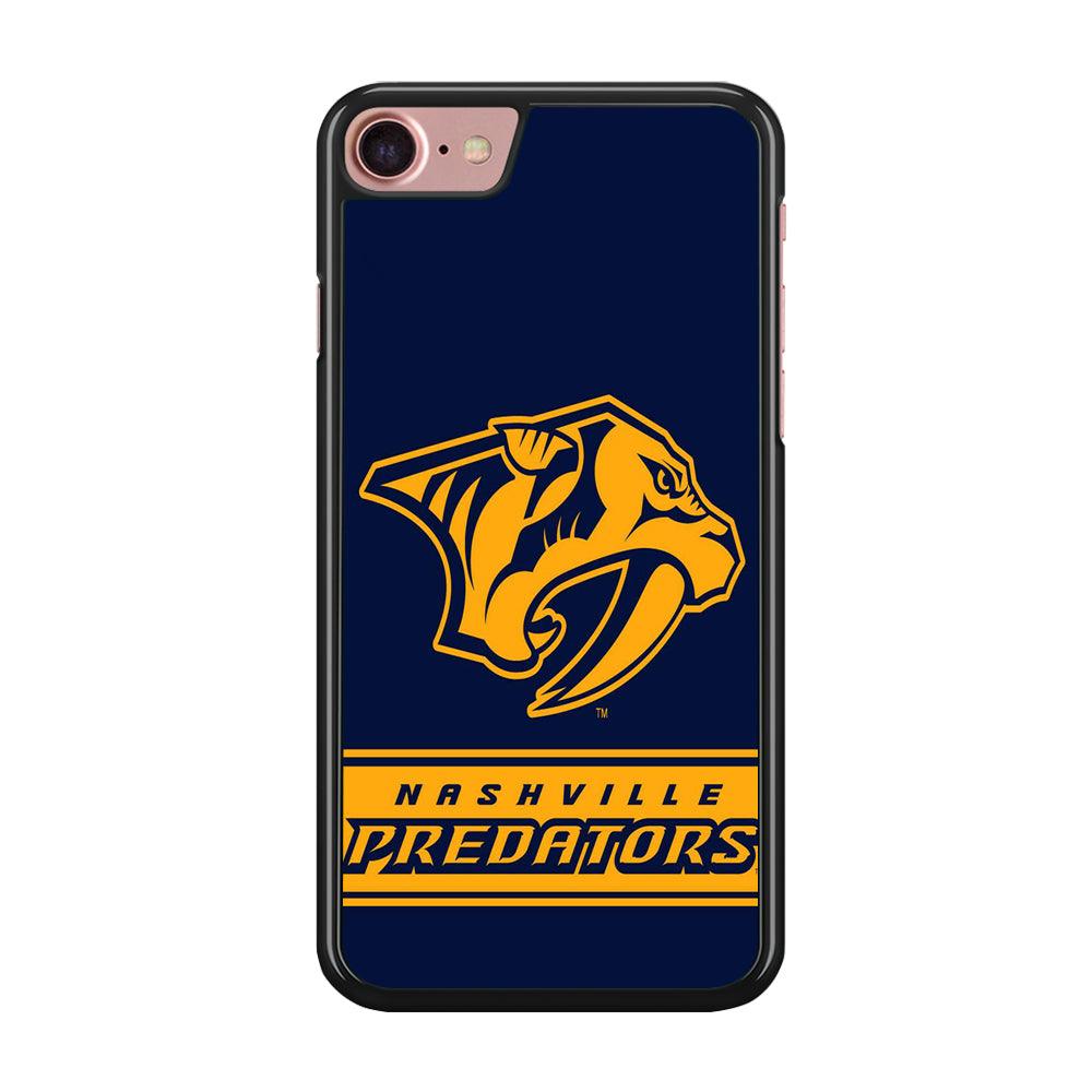 Hockey Nashville Predators NHL 001 iPhone SE 2020 Case-Rubber / Black (2D Case)-Xtracase