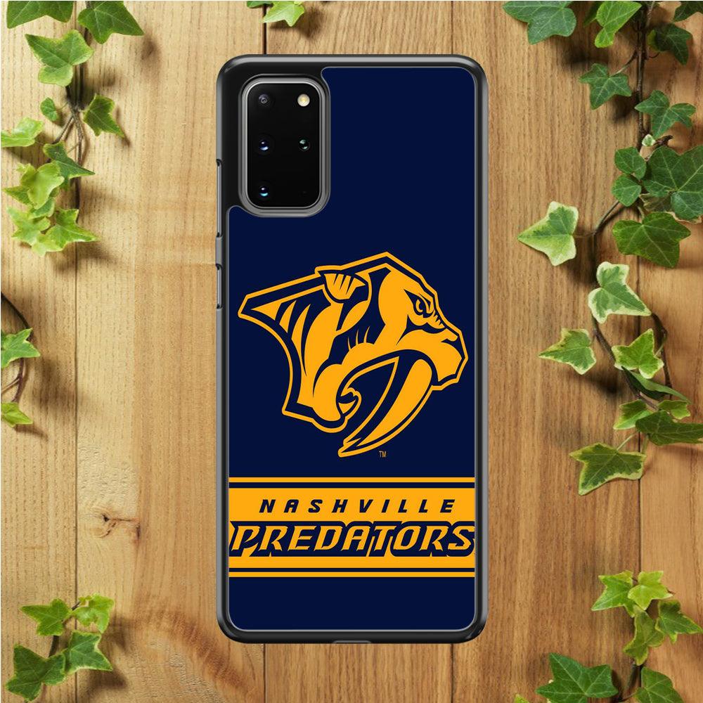 Hockey Nashville Predators NHL 001 Samsung Galaxy S20 Plus Case-Rubber / White (2D Case)-Xtracase