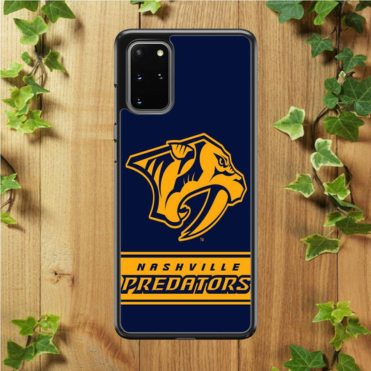 Hockey Nashville Predators NHL 001 Samsung Galaxy S20 Plus Case-Rubber / White (2D Case)-Xtracase