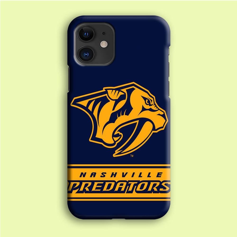 Hockey Nashville Predators NHL 001 iPhone 12 Mini Case-Plastic / Full Wrap (3D Case)-Xtracase