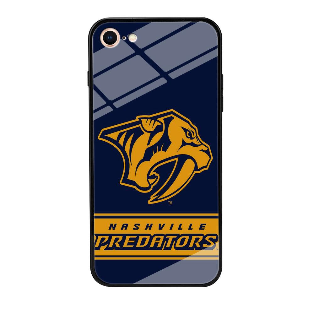 Hockey Nashville Predators NHL 001 iPhone 8 Case-Tempered Glass Case-Xtracase