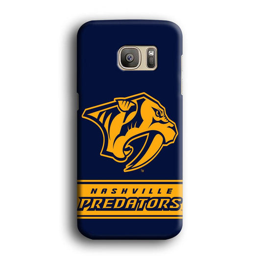 Hockey Nashville Predators NHL 001 Samsung Galaxy S7 Edge Case-Plastic / Full Wrap (3D Case)-Xtracase