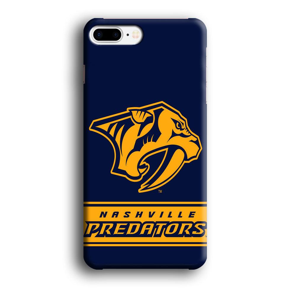 Hockey Nashville Predators NHL 001 iPhone 8 Plus Case-Plastic / Full Wrap (3D Case)-Xtracase