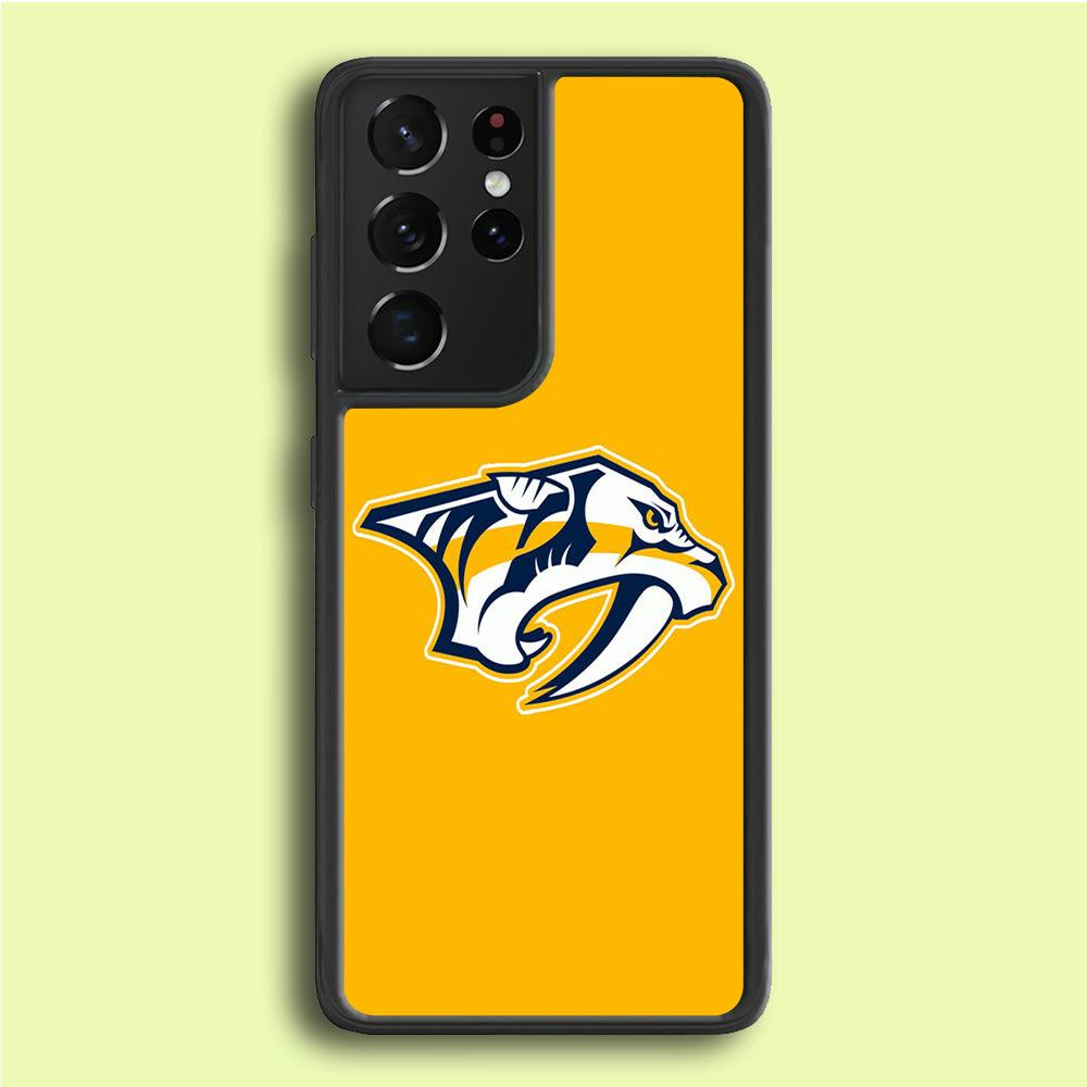 Hockey Nashville Predators NHL 002 Samsung Galaxy S21 Ultra Case-Plastic / Full Wrap (3D Case)-Xtracase