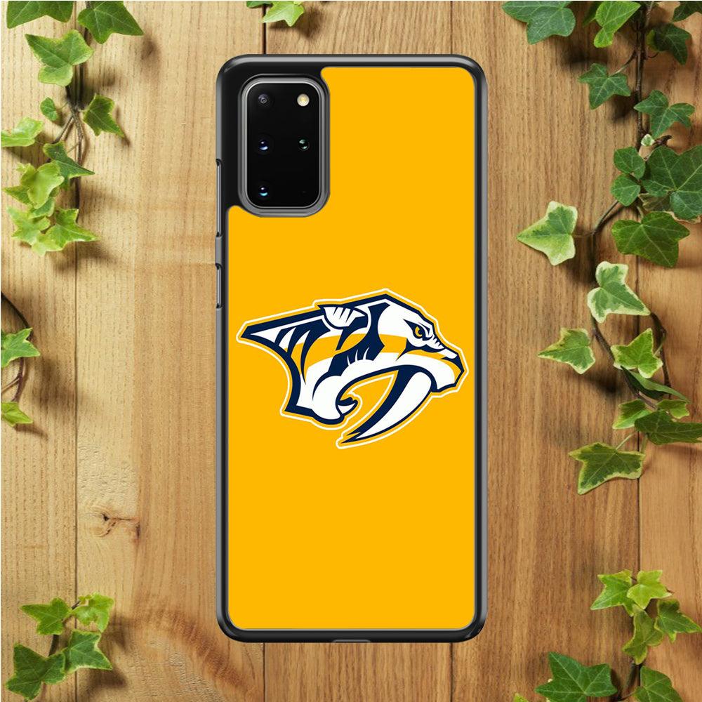 Hockey Nashville Predators NHL 002 Samsung Galaxy S20 Plus Case-Rubber / Black (2D Case)-Xtracase