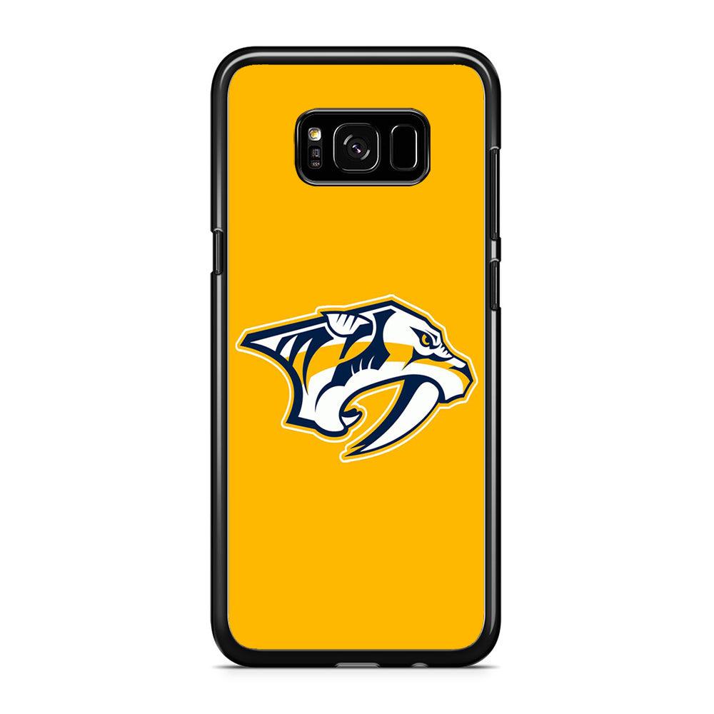 Hockey Nashville Predators NHL 002 Samsung Galaxy S8 Case-Rubber / Black (2D Case)-Xtracase