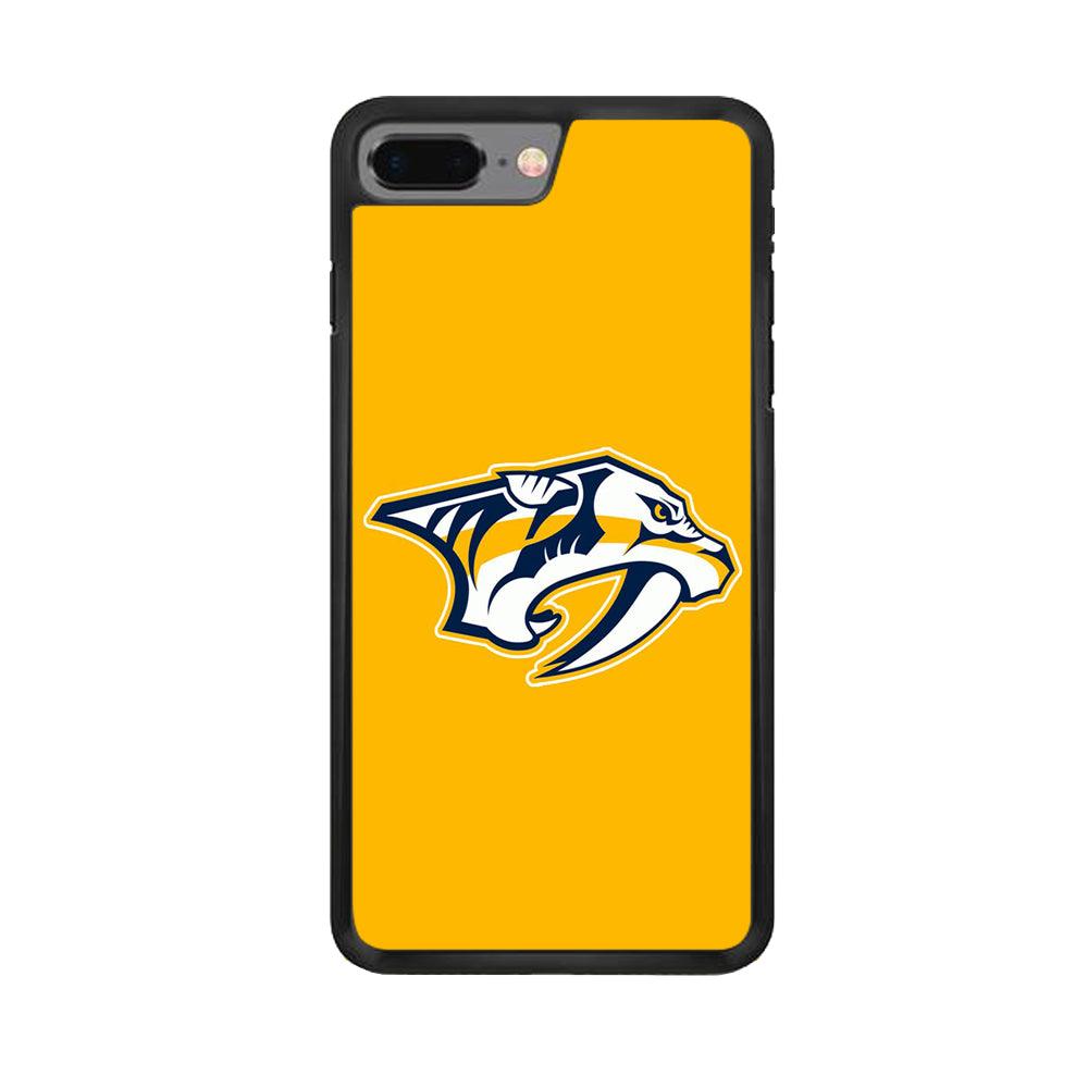 Hockey Nashville Predators NHL 002 iPhone 7 Plus Case-Rubber / Black (2D Case)-Xtracase