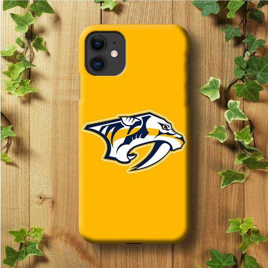 Hockey Nashville Predators NHL 002 iPhone 11 Case-Plastic / Full Wrap (3D Case)-Xtracase
