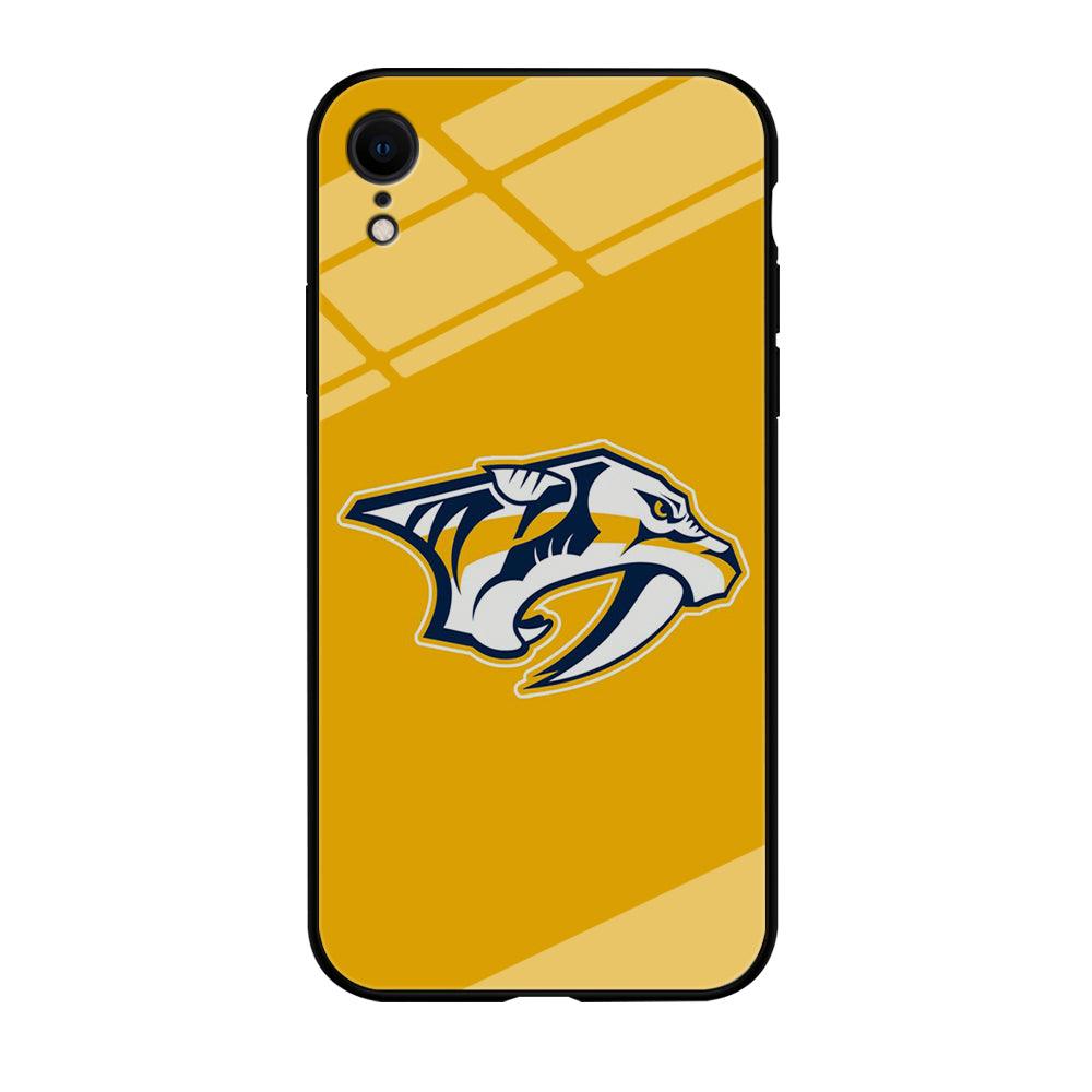 Hockey Nashville Predators NHL 002 iPhone XR Case-Tempered Glass Case-Xtracase