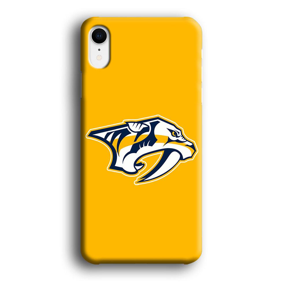 Hockey Nashville Predators NHL 002 iPhone XR Case-Plastic / Full Wrap (3D Case)-Xtracase