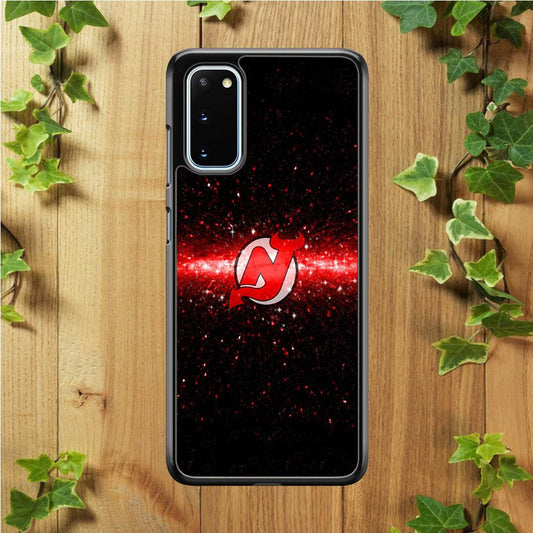 Hockey New Jersey Devils NHL 001 Samsung Galaxy S20 Case-Rubber / Black (2D Case)-Xtracase
