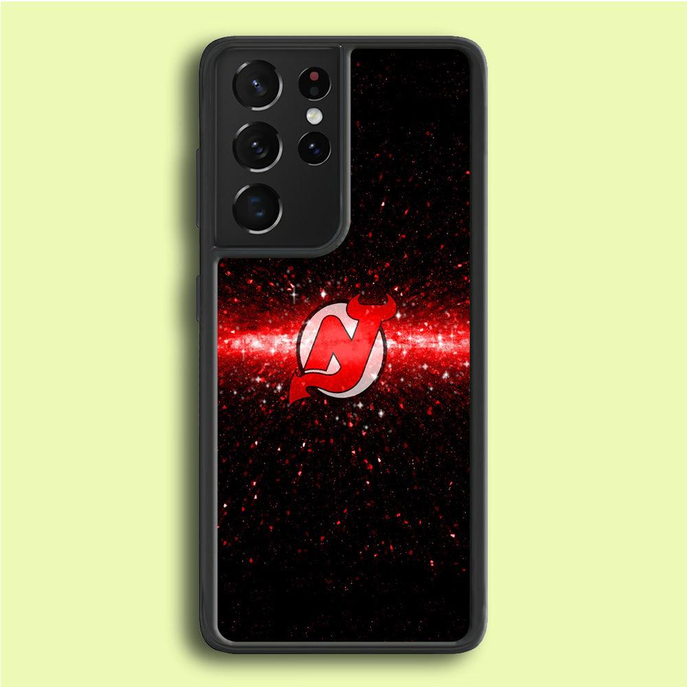Hockey New Jersey Devils NHL 001 Samsung Galaxy S25 Ultra Case-Rubber / Black (2D Case)-Xtracase