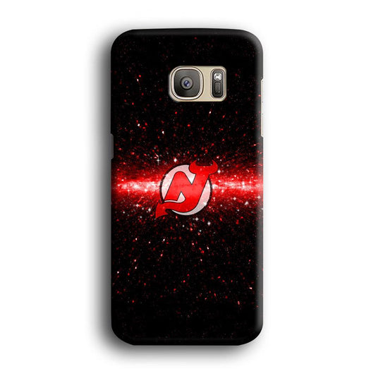 Hockey New Jersey Devils NHL 001 Samsung Galaxy S7 Edge Case-Plastic / Full Wrap (3D Case)-Xtracase